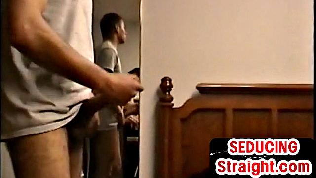 Black vintage guy gets gay BJ in homemade compilation