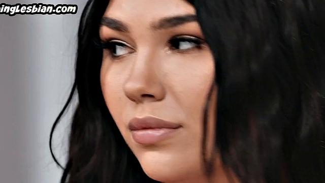 Scissoring bigtitted dyke got pussyeaten by inked GF