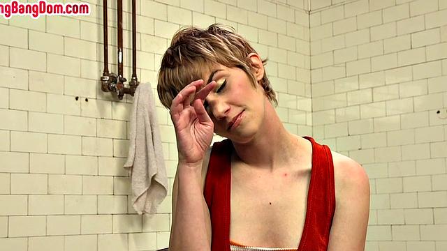 Gangbanged pixie handling cocks