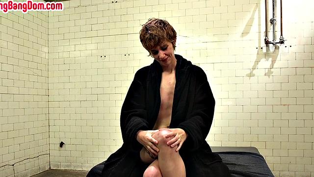 Gangbanged pixie handling cocks