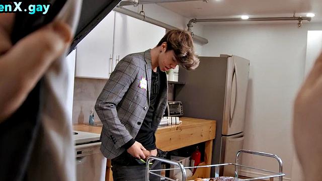 Twink barebacking man at party after getting caught