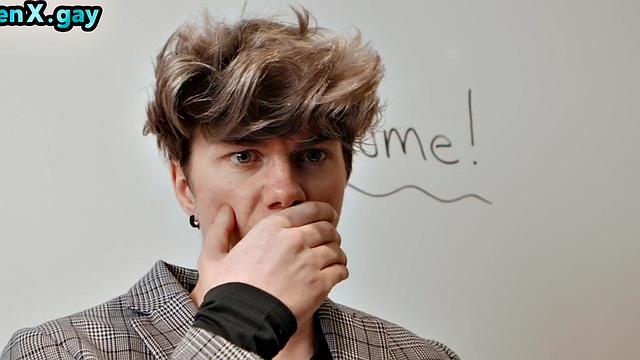 Twink barebacking man at party after getting caught