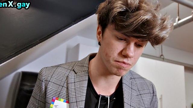 Twink barebacking man at party after getting caught