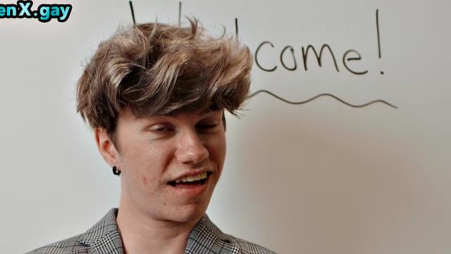 Twink barebacking man at party after getting caught