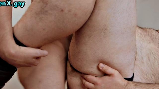 Twink barebacking man at party after getting caught