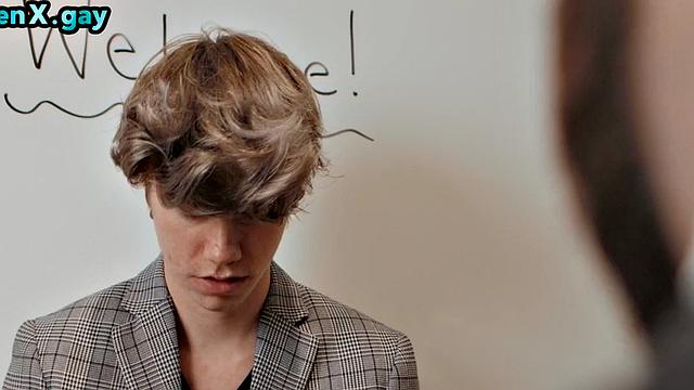 Twink barebacking man at party after getting caught