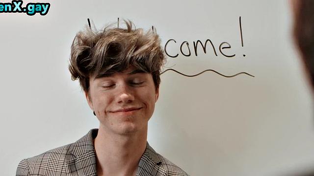 Twink barebacking man at party after getting caught