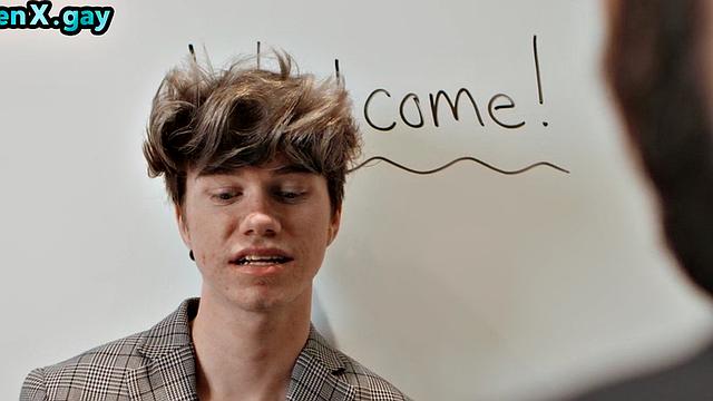 Twink barebacking man at party after getting caught