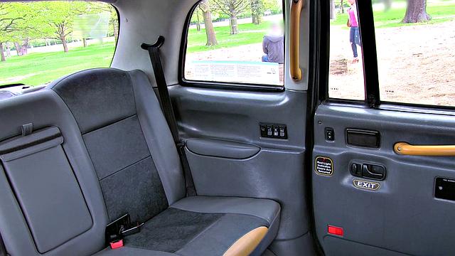 Cheating girlfriend tries anal in taxi