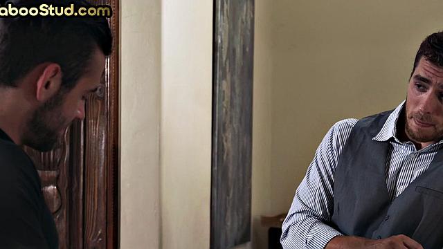 Taboo bottom barebacked by stepbrother in bed