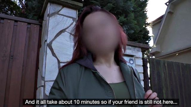 Oiled booty bae smashed by fake priest in back of a van