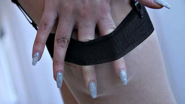 Pussy Licking Lesbian Brunettes Hime Marie and Jade Baker Play With Natural Tits