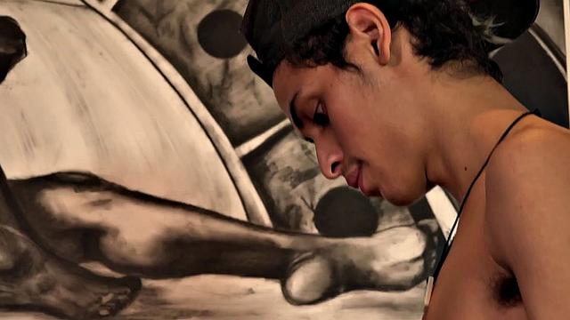 We watch as Latin boys Tommy and Francis make out on the couch, while stripping naked. Tommy stands and feeds his dick to Francis, who sucks on that big uncut meat until he's ready to hop on for a raw ride.