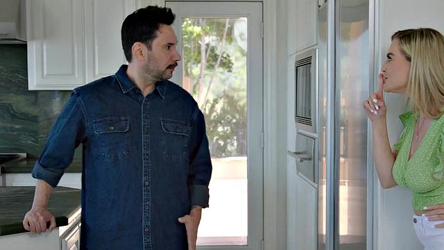 Wild stepdad fucks nympho stepdaughter in wet pussy hole