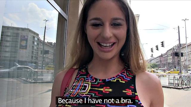 A busty MILF strip down for cash and get fucked hard in POV