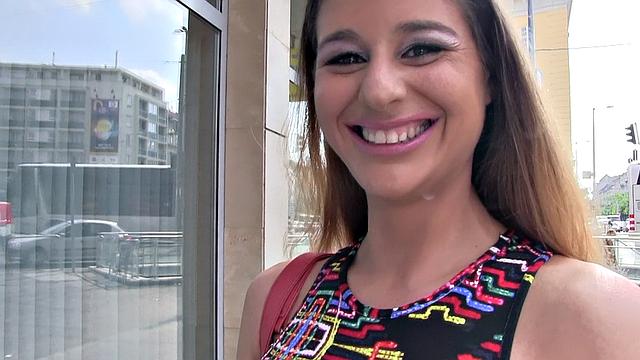 A busty MILF strip down for cash and get fucked hard in POV