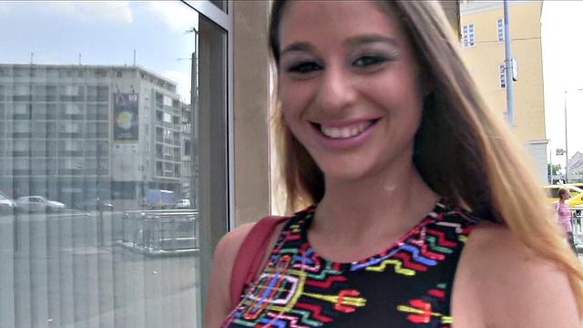 A busty MILF strip down for cash and get fucked hard in POV