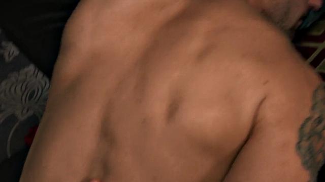 POV stud barebacked and jizzed after blowjob