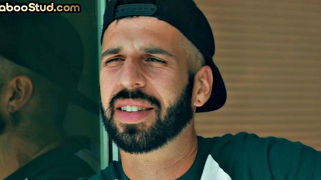 Tattooed stepbrother fucks weird stud in the asshole until cum