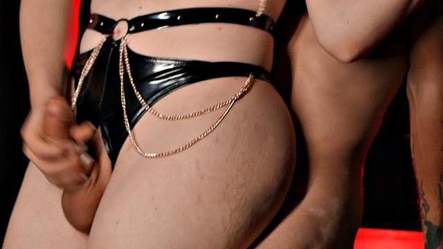 Transsexual lady loves anal fucking by nice male dick