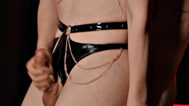 Transsexual lady loves anal fucking by nice male dick