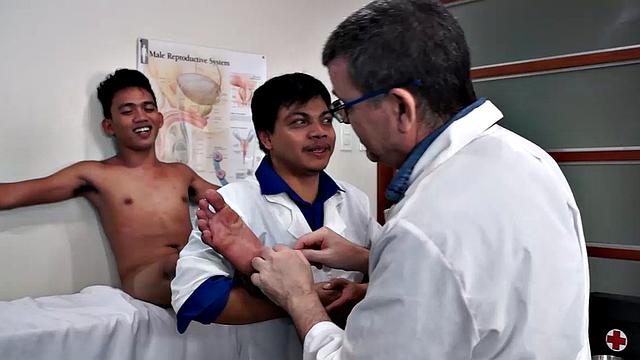 Jude has come to the Laughing Asians tickle clinic simply because he's so ticklish.