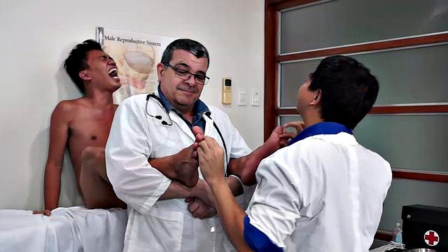 Jude has come to the Laughing Asians tickle clinic simply because he's so ticklish.