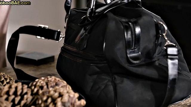 Inked babe doggystyled in erotic threesome