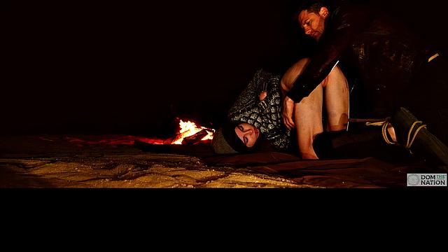 Anal training and paddling for bound virgin