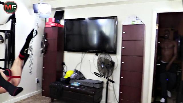 two dominant guys take turns on a white man's ass-he asked for it, now he's the favorite at their party