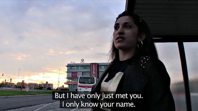 Shy chick with car is hungry for stranger's hard cock & gets pounded doggystyle outdoors