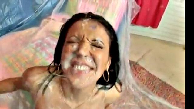 Maya Gates Group Fucking with Huge Dildo