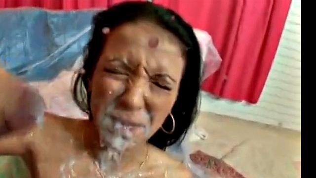 Maya Gates Group Fucking with Huge Dildo