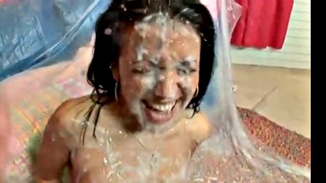 Maya Gates Group Fucking with Huge Dildo