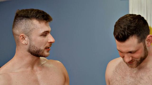 Barebacking jocks fuck each other's asses at home