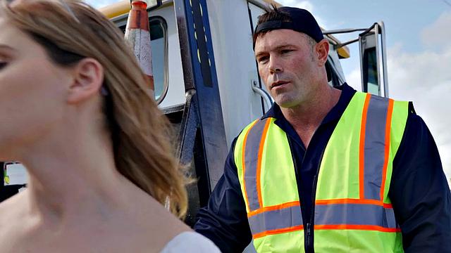 Big busty tattooed babe fucked in car and truck outdoors