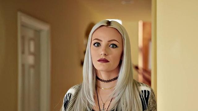 Curvy maid pussy pounded from behind by little guy