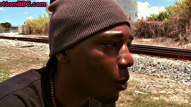 Real Black thug fucks IR bottom outdoors in van