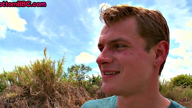 Real Black thug fucks IR bottom outdoors in van