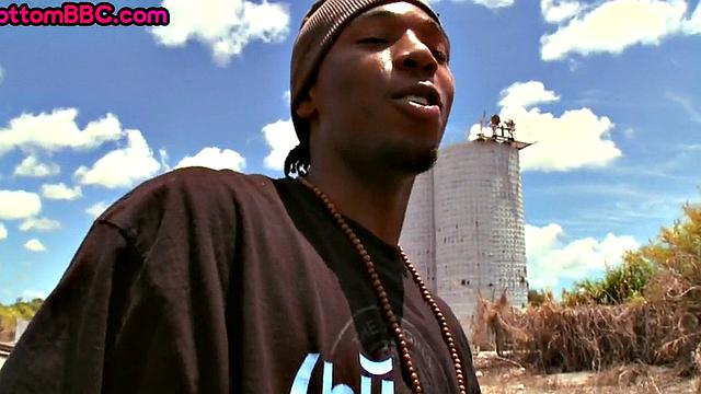 Real Black thug fucks IR bottom outdoors in van