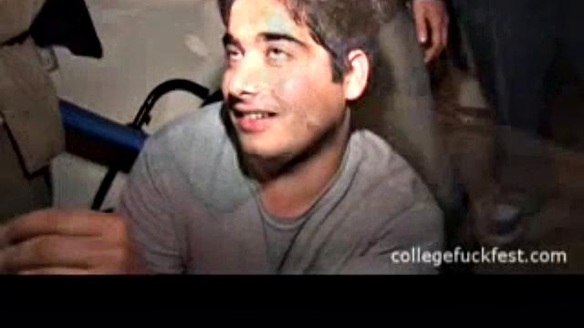 College teen banged as party watches