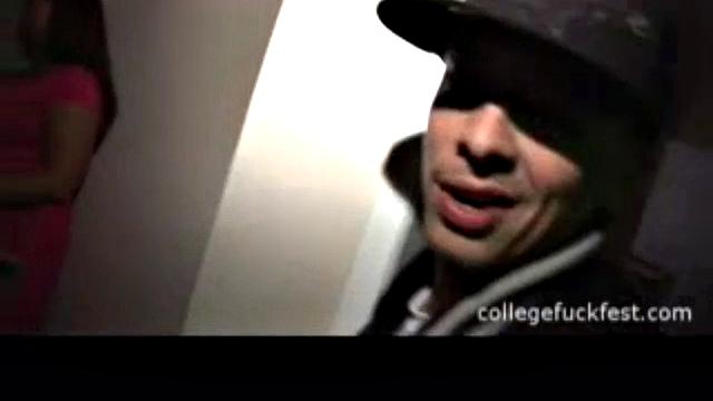 College teen banged as party watches