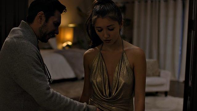 Petite Asian babe passionately riding BF's cock