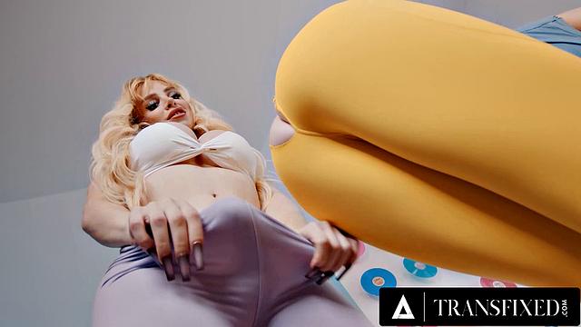 TRANSFIXED - Rana Katanas Ripped Yoga Pants Lead To Anal 3-Way With Angellica & Bailey Archer