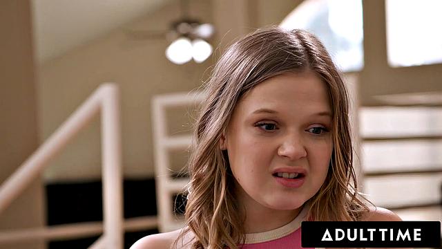 ADULT TIME - Nasty Stepsister Coco Lovelock Has First SQUIRTINg From Stepbro! FULL SCENE!