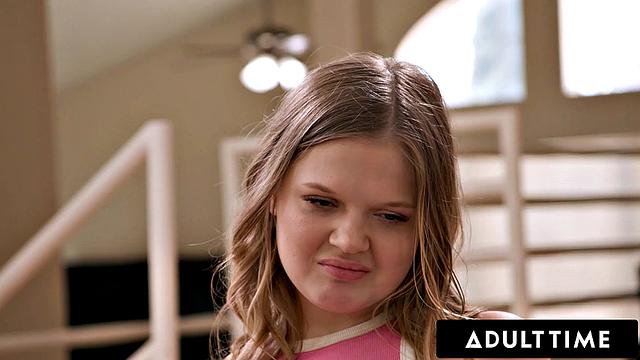 ADULT TIME - Nasty Stepsister Coco Lovelock Has First SQUIRTINg From Stepbro! FULL SCENE!