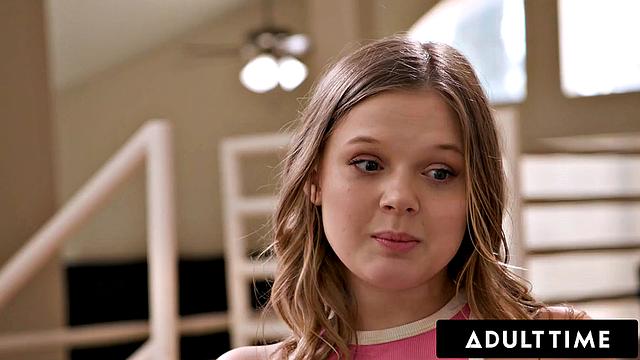 ADULT TIME - Nasty Stepsister Coco Lovelock Has First SQUIRTINg From Stepbro! FULL SCENE!