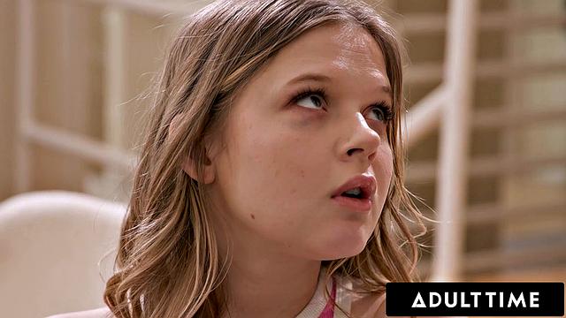 ADULT TIME - Nasty Stepsister Coco Lovelock Has First SQUIRTINg From Stepbro! FULL SCENE!