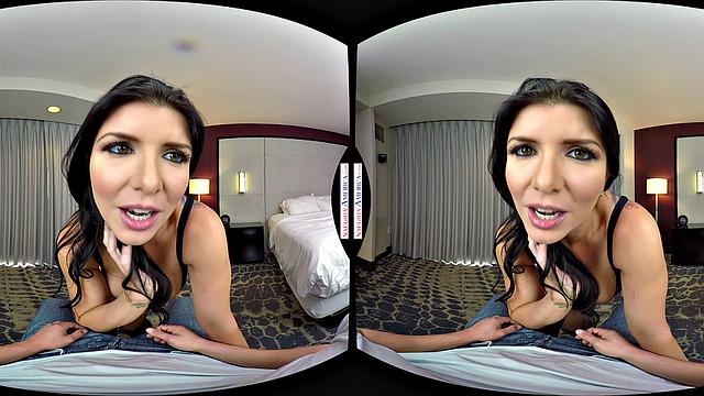 Romi Rain lets you have fun with her big ass and tits before she rides your dick