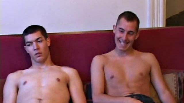 When Brennan Stark got ready to watch some porn and jerk off, he thought his buddy Kiefer Foxx wasn't gonna show up. So you can imagine his surprise when he not only showed up, but sat down next to him to share the fun.